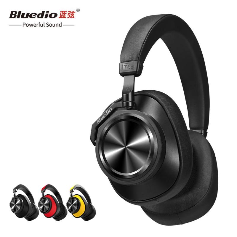 

Bluedio T7 wireless headphone Active Noise Cancelling Bluetooth Headphone 2021 User-defined headset for phones, Black
