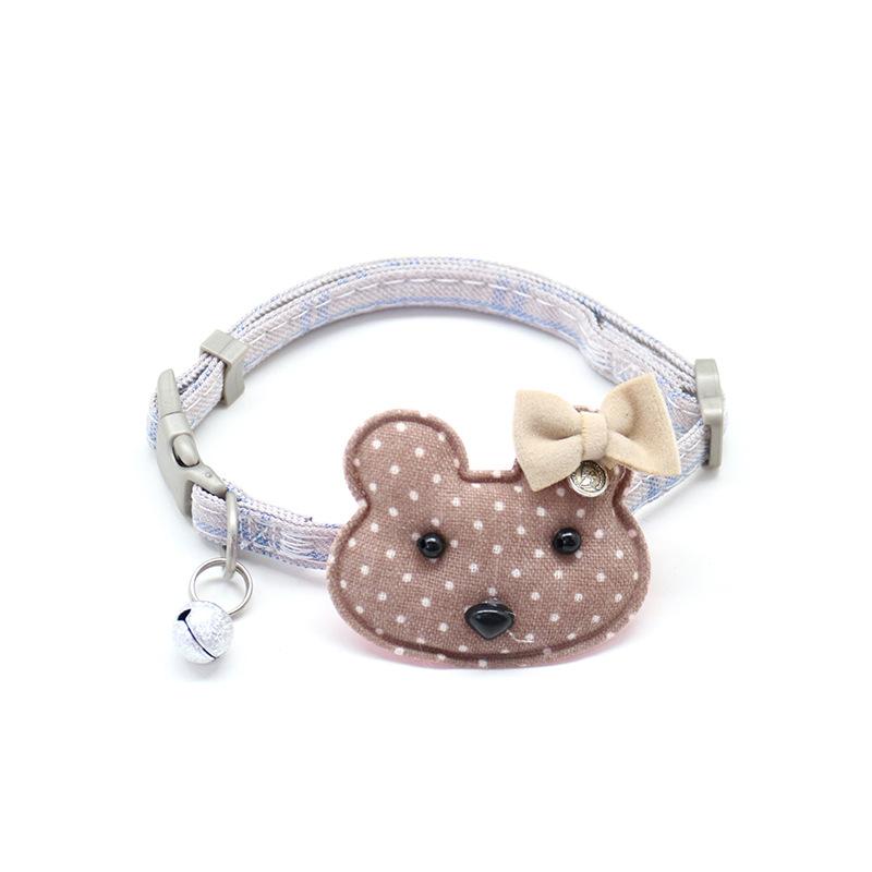 

Dog Collar Cartoon Bells Dog Accessories Adjustable Teddy Bago Small Medium Dogs Pet Products