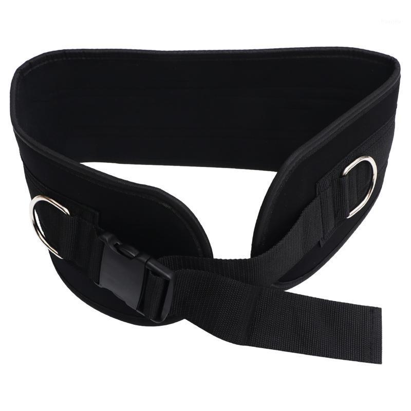 

Strength Training Pull-up Weight-bearing Iron D-ring Belt Support Back Waist Protective Adjustable Brace1, Black