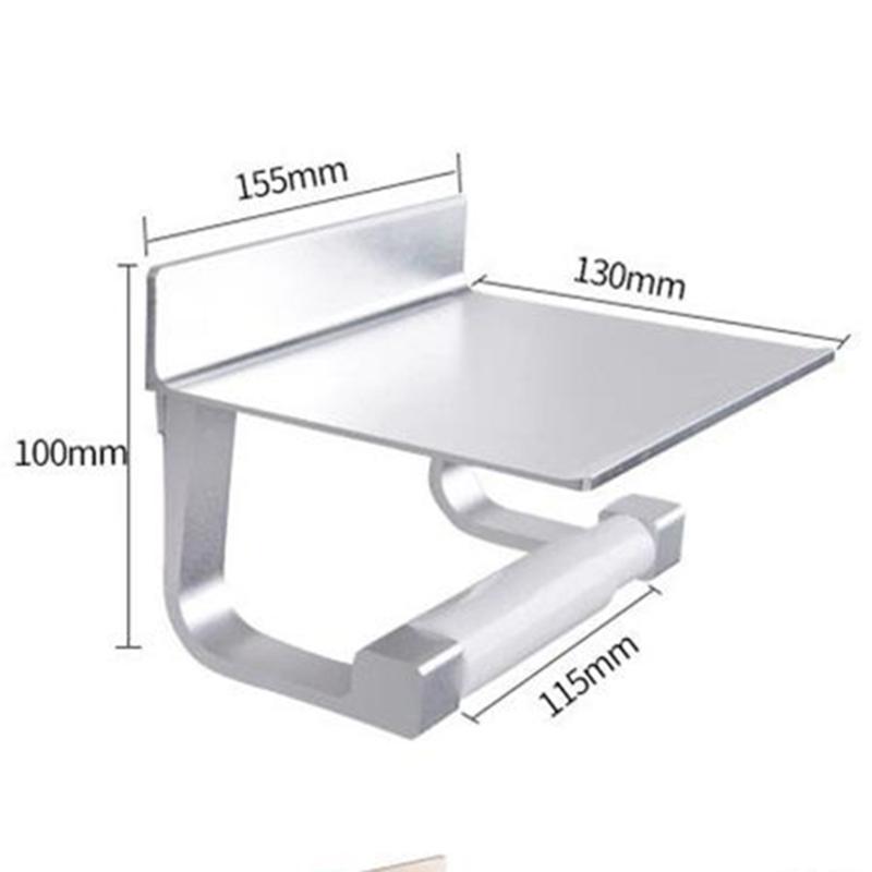 

Bathroom Kitchen Roll Holder Toilet Paper Without Drilling Storage tool