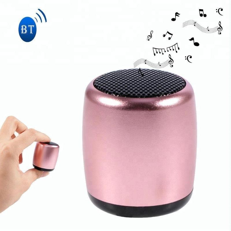 

TWS Metal Super Mini Wireless Bluetooth Speaker Portable Small Pocket Size with Selfie Remote Control Microphone for phone