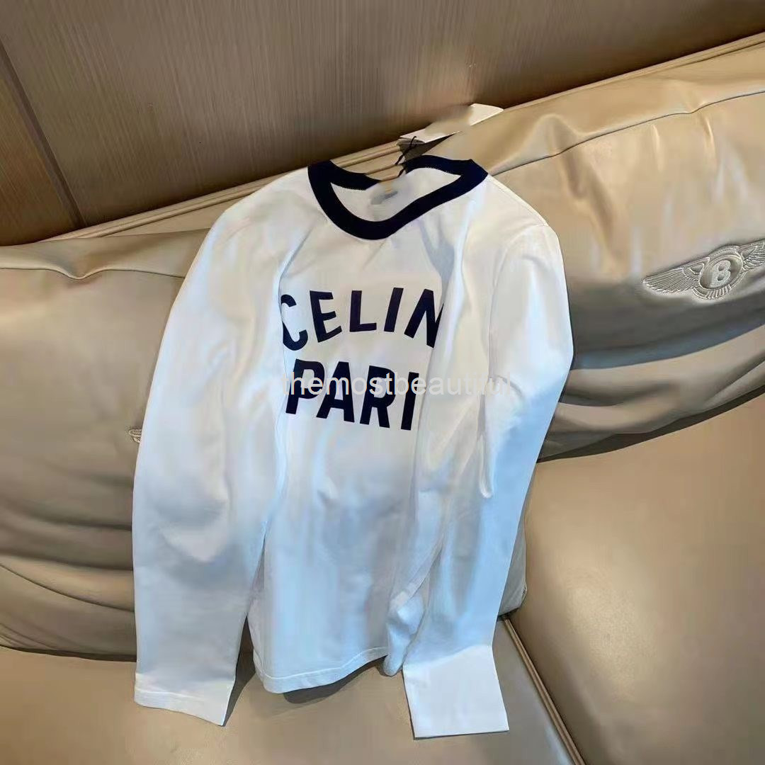 

Women' T-Shirt CE Home flocking printing letters classic short sleeved T-shirt women' autumn round neck casual foreign style top, 2# packing bag