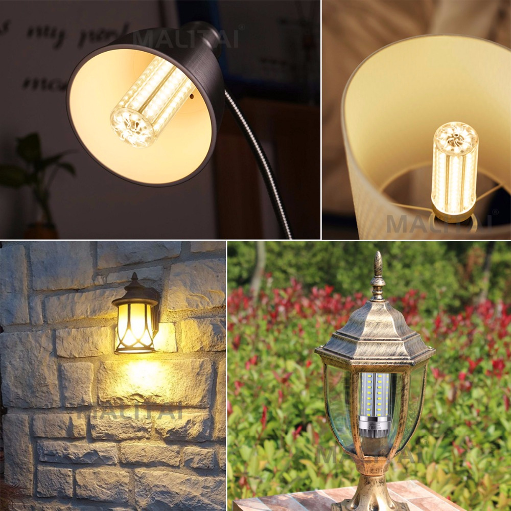 

High Power LED Corn Light 25W 35W 50W Candle Bulb 110V E26/E27 LED Bulb Aluminum Fan Cooling No Flicker Light