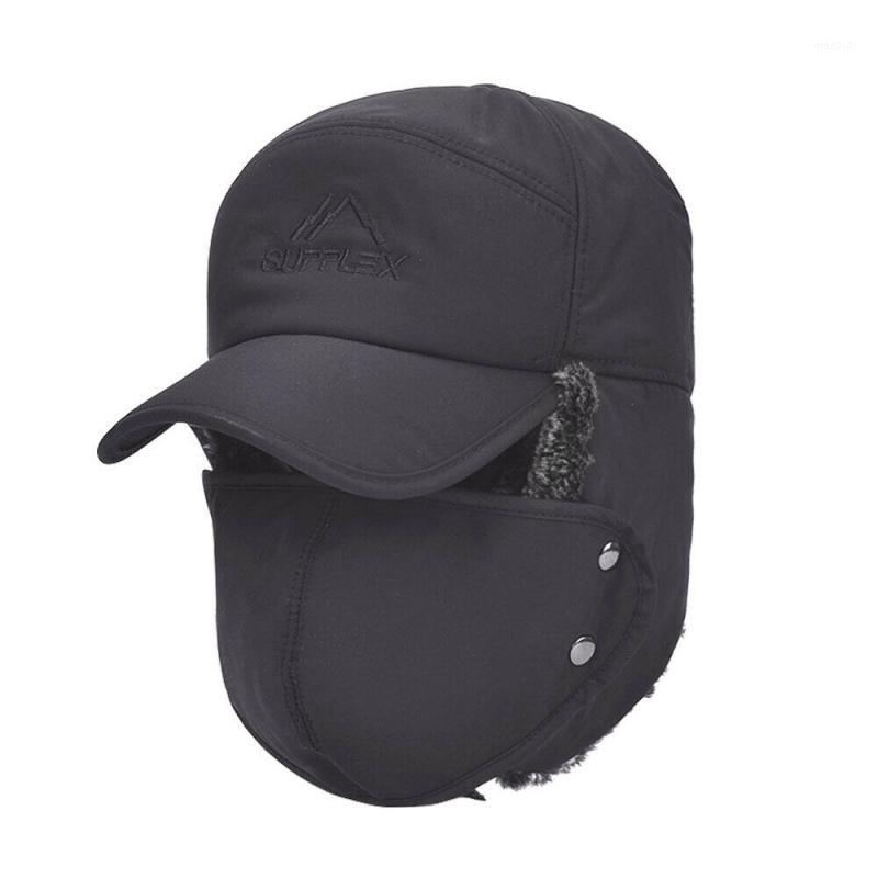 

Unisex Trapper Bomber Hat Ear Flap Full Face Mask Windproof Winter Ushanka Warm Cap For Men Women1