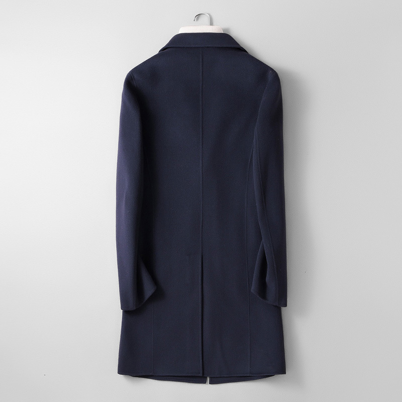 

2021 New Mark Mens Double-faced Ln Long Winter Coats Classic Business Men From Gross Wool Blends Plus Size M-3xl DXXB, Black