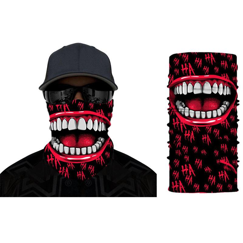 

Bandana Protective 3D Printing Windproof Skull Washable Sports mondkapjes Reusable Cloth Mask Fashion Mouth Face Mask