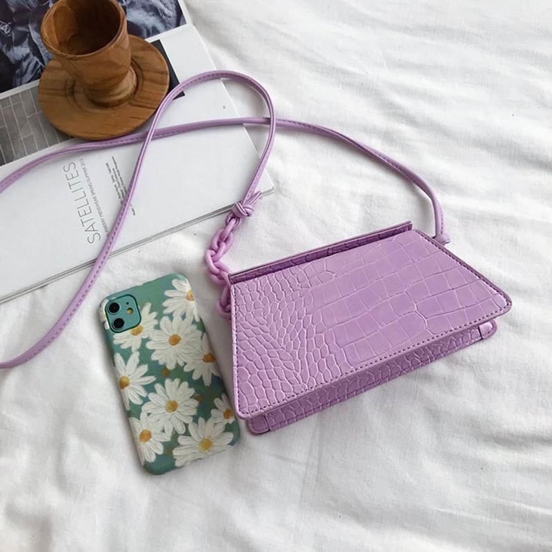 

High Quality Fashionable Bag 2021 New Fashion Alligator Retro Shoulder Bag Leisure Versatile Messenger Cow Leather Women, Black