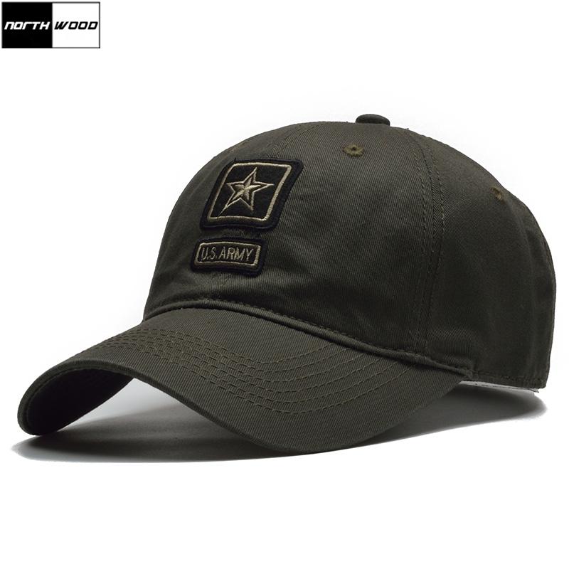 

NORTHWOOD] US Army Cap Camo Baseball Cap Men Camouflage Baseball Hats Snapback Bone Masculino Trucker Pentagram Dad Hat, Black