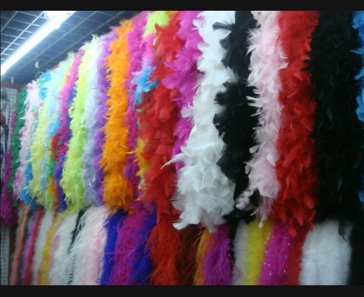 

2M 40g Feather Boa Glam Flapper Dance Fancy Dress Costume Accessory Feather Boa Scarf Wrap free shipping