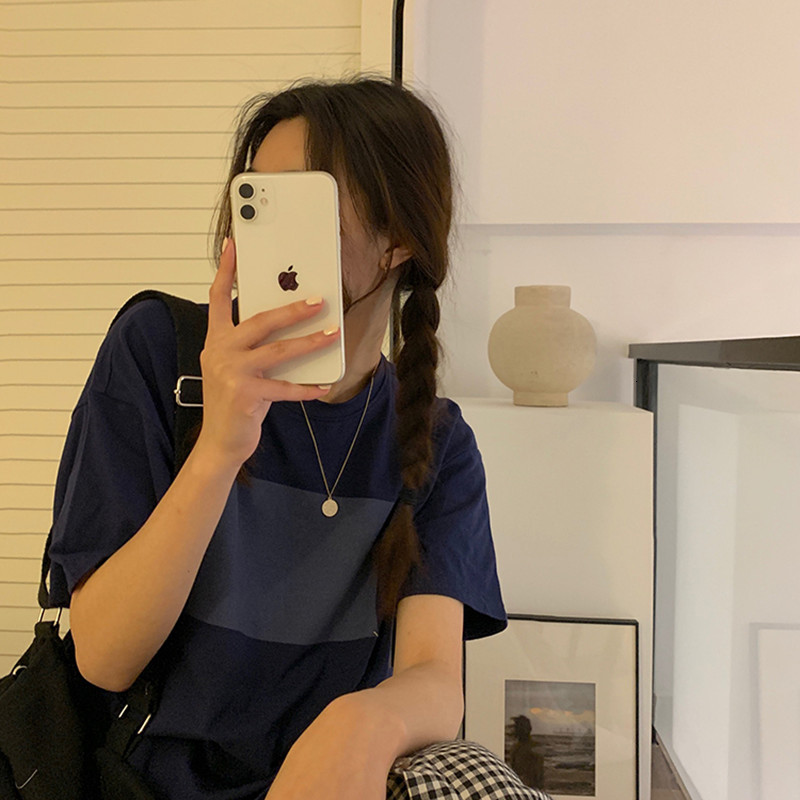 

2021 New 3 colours Summer Korean Shredded style Short harvest Top crop for women Women's T-shirts (f3953) 5SDP, Army green.