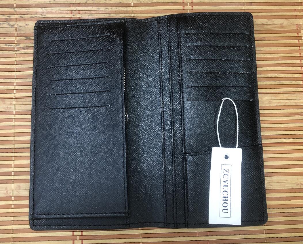 

wallet Women's Wallet Zipper Bag Female Designer Wallet Purse Fashion Card Holder Pocket Long Women Bag with Box A5, Red;black