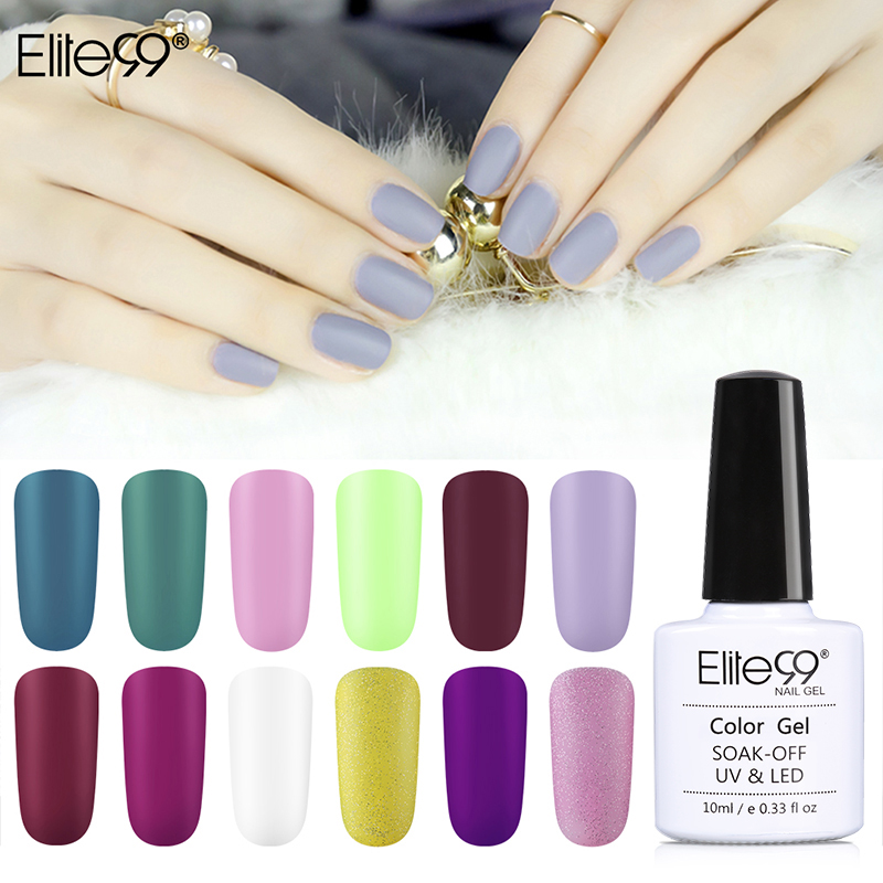

Elite99 Matte One Step Gel Nail Polish No Need Base Top Coat Nail Art Design Painting Gel Long Lasting Primer For Nails Varnish, 4646