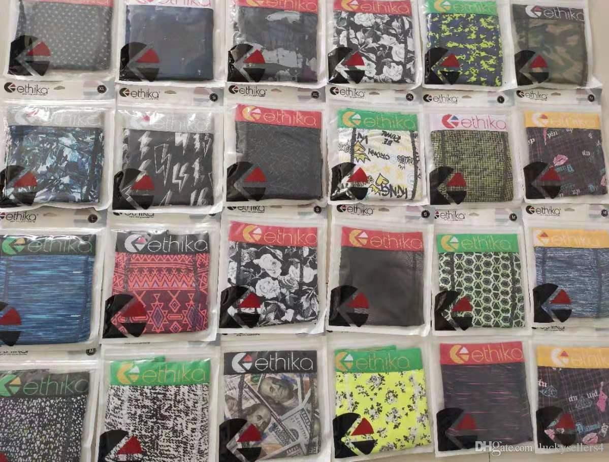 

2020 random color menswear designer Ethika boxer underwear men's shorts men's underwear flat angle underwear breathable and comfor