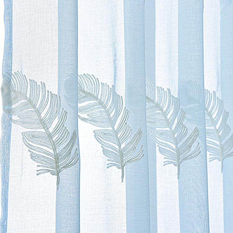 

Curtains For Living Dining Room Bedroom White Feather Embroidery Window Curtain Modern Simple Float Window Balcony, White tulle
