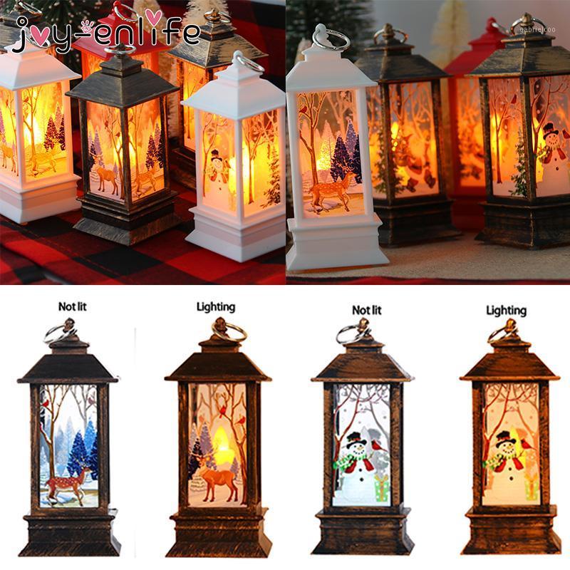 

1pcs Merry Christmas Santa Elk Pattern LED Candle Light Ornaments Christmas Decoration for Home Xmas Gifts Navidad New Year 20211