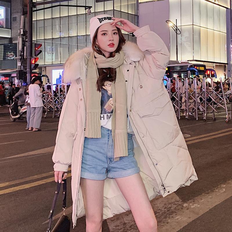 

Winter Down Jacket Women Ultra Light Duck Long Sleeve Down Zipper Warm Female Hat Coat Female Outwear Pockets streetwear, Green