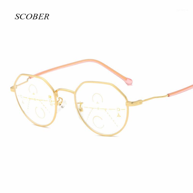 

Fashion Progressive multifocal reading glasses men smart zoom reading glasses women far near sight anti-blue eyeglasses1