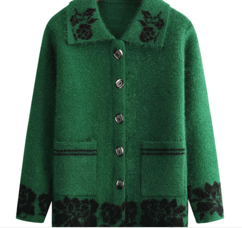 

2021 spring and autumn with New style fashion Long sleeve Women's Sweater coat @360, Red