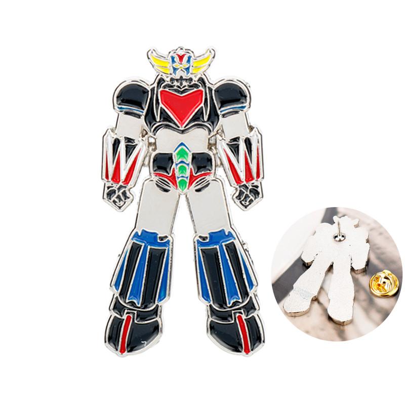 

Pins, Brooches Animation Cartoon UFO Grendizer Robot Brooch Pin Women Men Creative Jewelry For Adults Children Enamel Pins