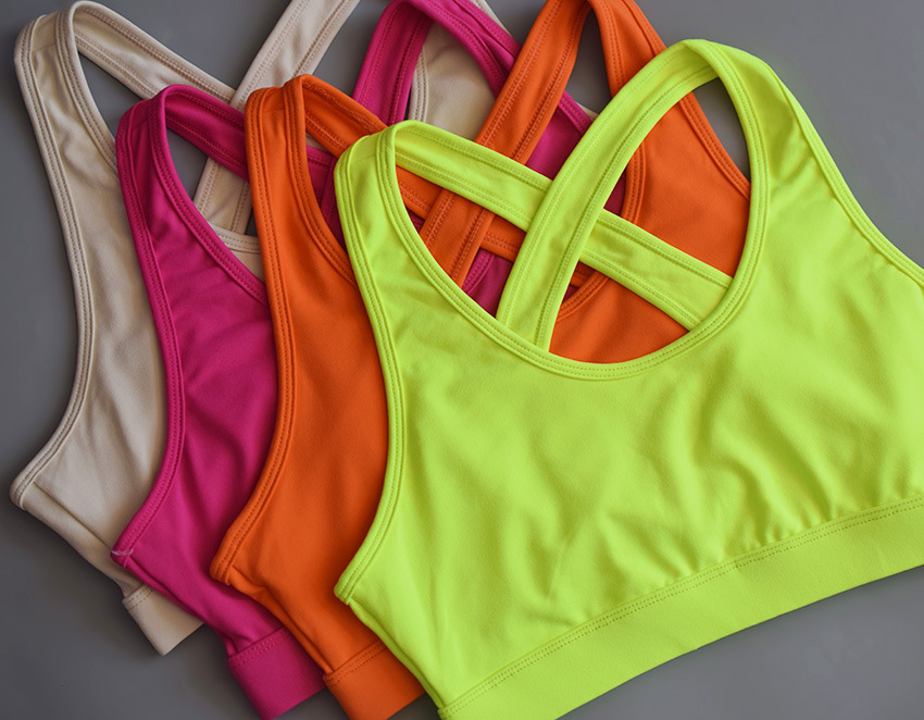 peach sport bra