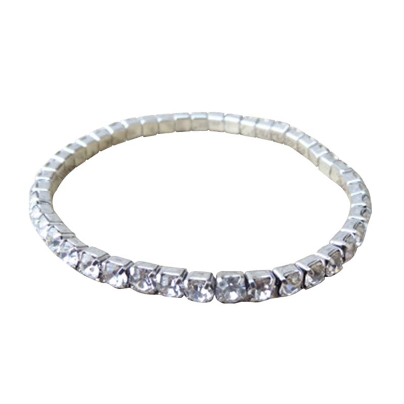 

Bridal Wedding Crystal Party Accessories Shiny Charm Alloy Rhinestone Portable Women Bracelet