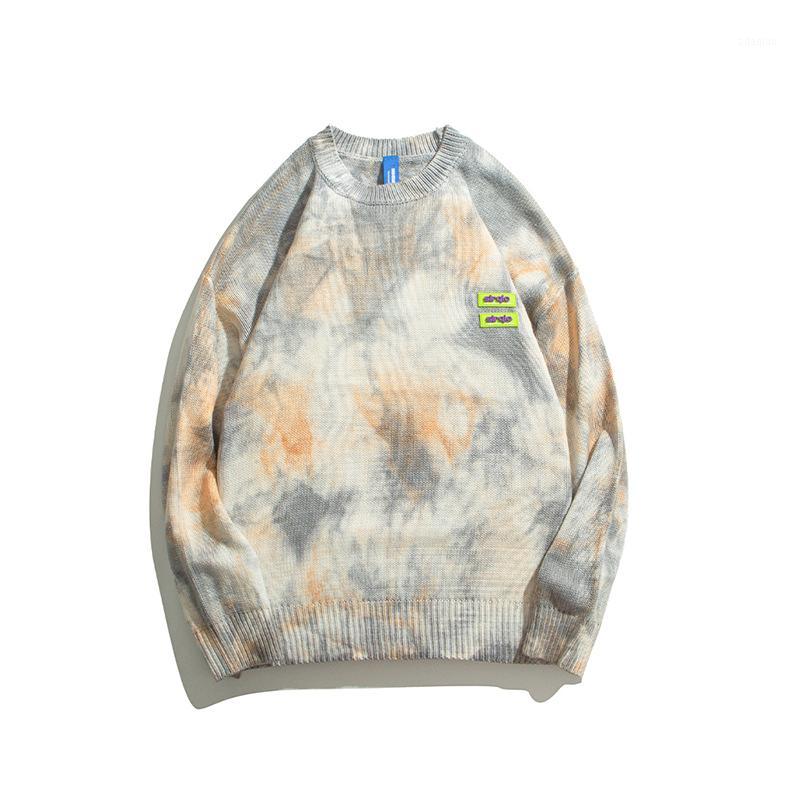 

Original Tie Dye Retro Mens Sweaters Japanese Pullover Oversize Harajuku Clothing Round Neck Loose Streetwear Sweaters1, Pic color1