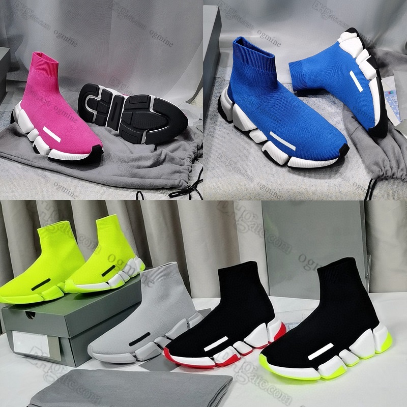 

Designer socks Casual shoes Platform men black mens woman speedy speed 2 1.0 trainer runner sneaker sock shoe master embossed lady womens speeds booties paris 35-45, 27 black pink