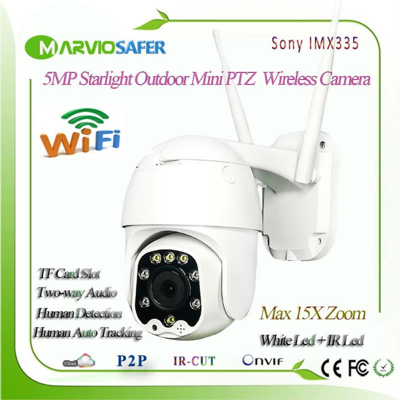 

5MP Wireless 5X Zoom MINI PTZ IP WIFI Camera Speed Dome CCTV Security IP Camera ONVIF Outdoor IR 30M Two Way Audio P2P CamHi