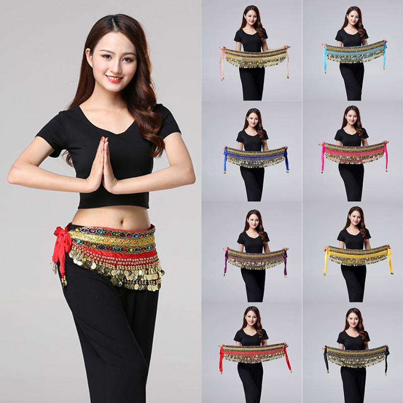 

2020 New Sequins Tassel belly dance scarf Women belly dance clothes Accessories Lady Waist Chain Belt YD006, 008