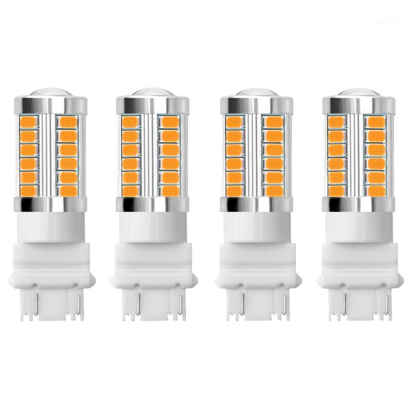 

4pcs 3157 5630 33SMD LED Car Tail Bulb Brake Lights 12V-24V Auto Reverse Lamp Daytime Running Signal Light1, As pic