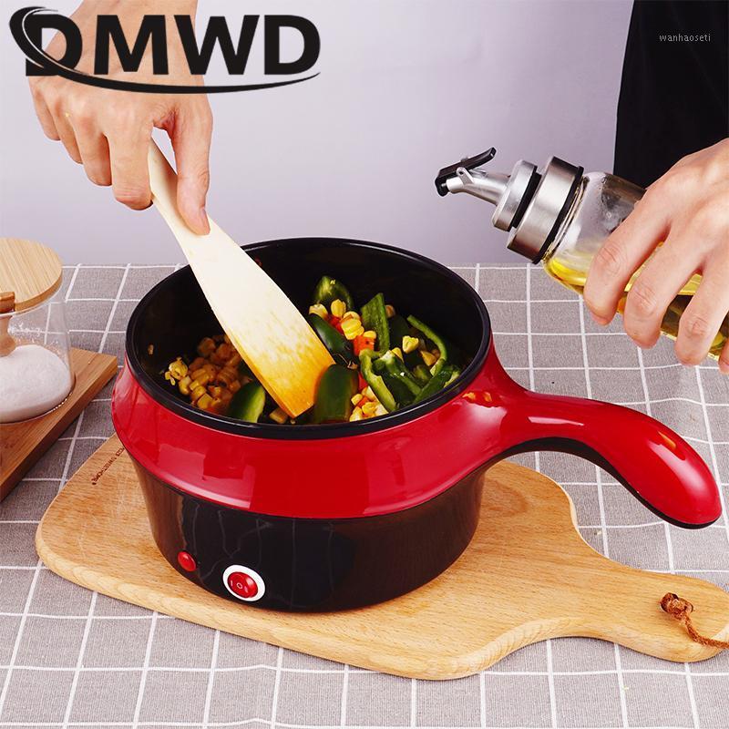 

DMWD Multifunctional Electric Cooker Hotpot Mini Non-stick Noodle Cooking Skillet Egg Steamer Soup Heater Pot Frying Pan EU1