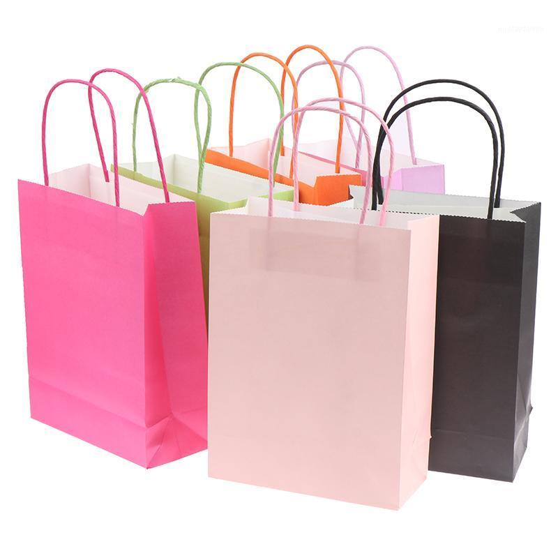 

Multi Color DIY Multifunction Color Kraft Paper Bag with Handles Festival Gift Bag Shopping Paper Bags Clothes Gifts Packing1