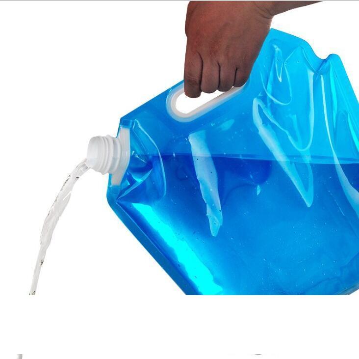 Outdoor Foldable Folding Collapsible Drinking Water Bag Car Water packs Carrier Container for traveling Camping Hiking Picnic BBQ-image-596692805