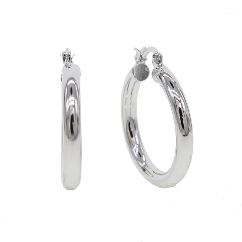 

Hoop & Huggie 30mm Earrings Gold Silver Color Circle Big Round Wives Gifts For Women Jewelry 2021 Christmas1