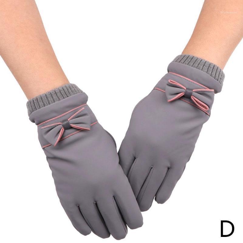 

Luokou Skin Feel Five Finger Gloves Fashion Winter Gloves Lady Outdoor Sports Riding Mittens Screen Touch Women Glov U4E61