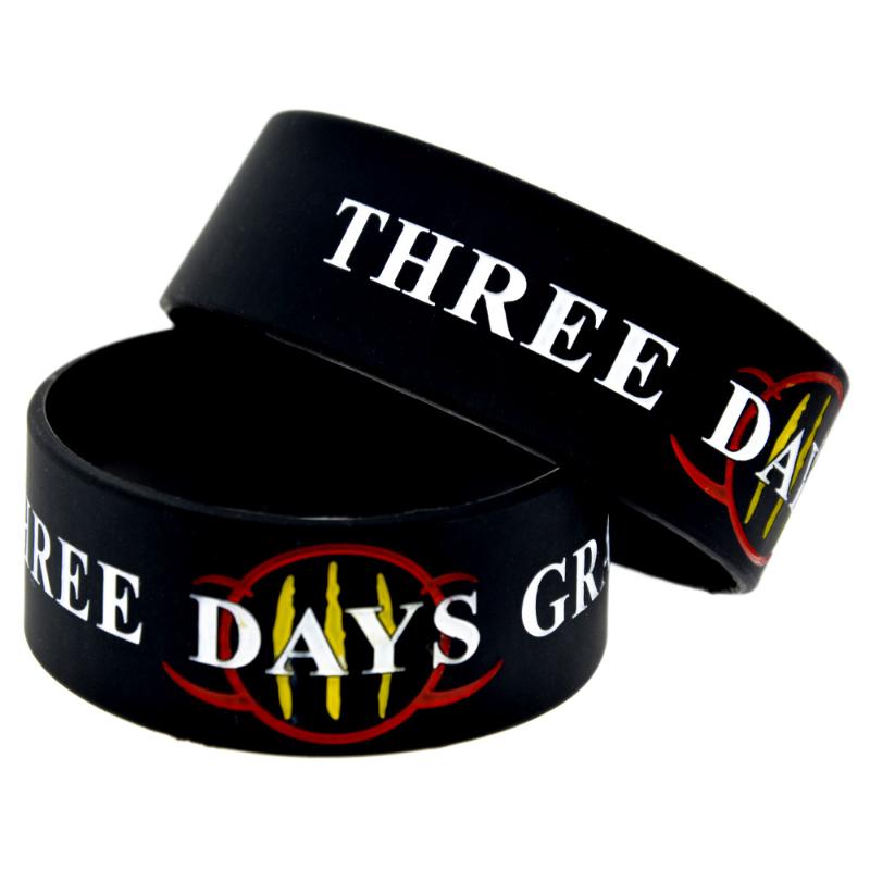 

1PC One Inch Wide Three Days Grace Silicone Bracelet for Music Fans