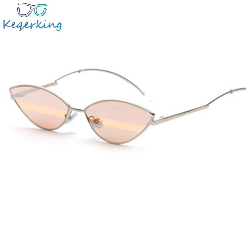 

Small Oval Sunglasses for Men Male Retro Metal Frame Yellow Red Vintage Small Round Sun Glasses for women UV400 Sunglass YX-93