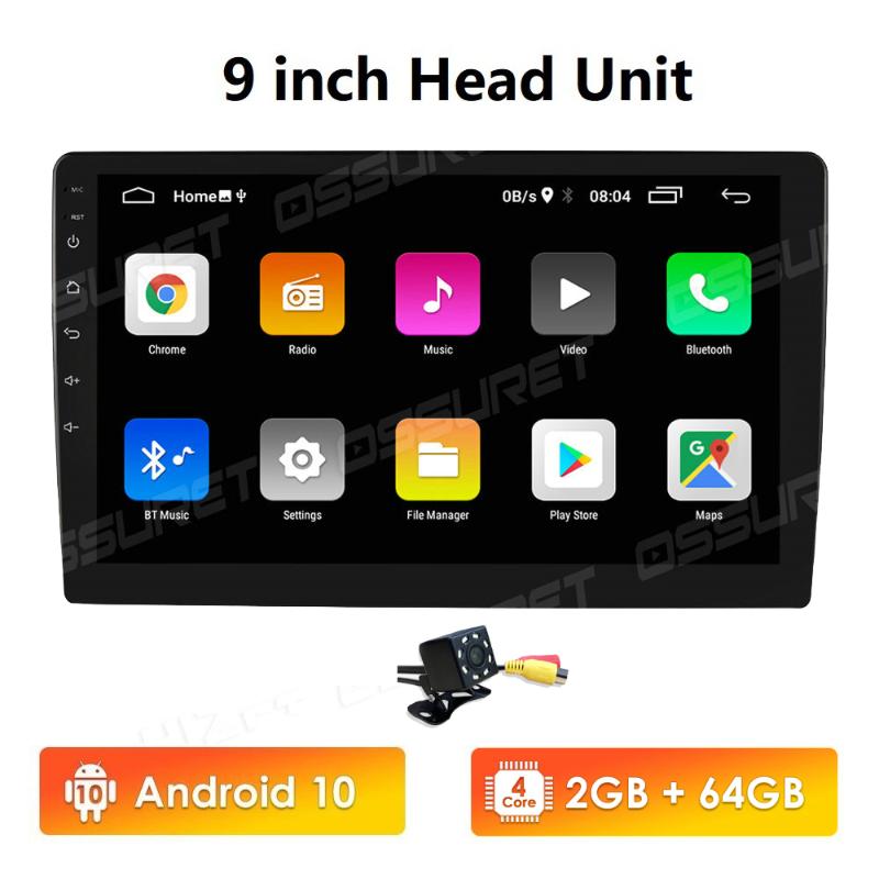 

9" Car Multimedia Player Quad Core 2Din Stereo for Android 10 with bluetooth GPS Nav Radio Player 2G+64G wifi 4G DAB+ car dvd