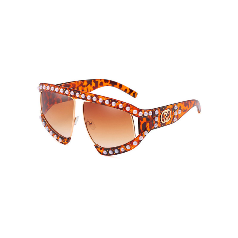 

2021 New Fashion Sunglasses Pearl Sunglass for Women Frame Big Size Girls Clear Glasses Frames Pink Eyewear Jy66305 Xpkt