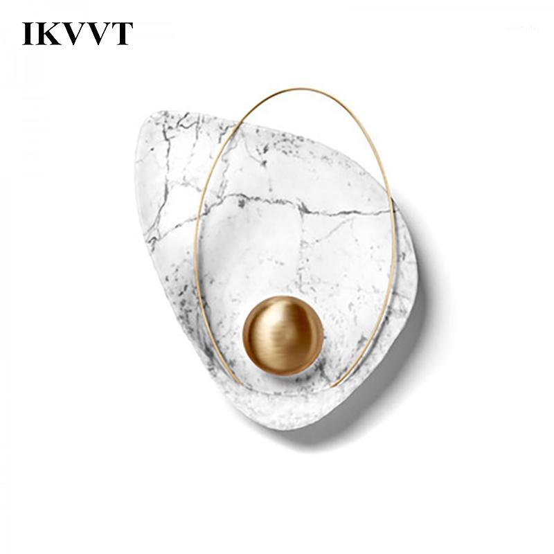

IKVVT Modern Creative Wall Lamp Nordic Style Pearl Shape Walllight Corridor Aisle Light Bedroom Bedside Lamp Home Decor Lighting1