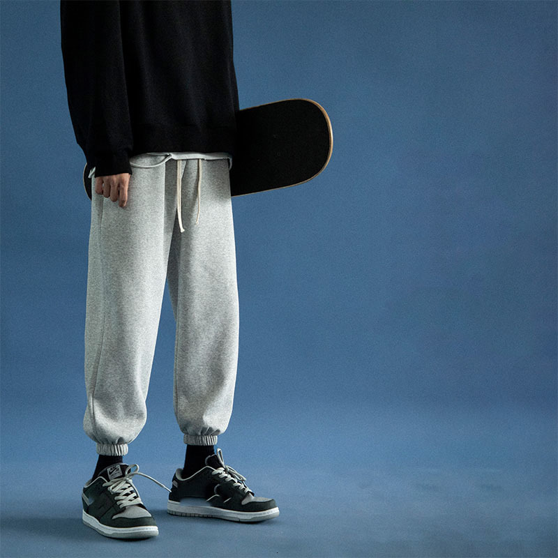 

New 2021 Ankle-lenth Black Sweatpants Streetwear Spring Autumn Hip Hop Harem Pants Men's Casual Korean Oversize Joggers Trouers Yvpa, K2057 4