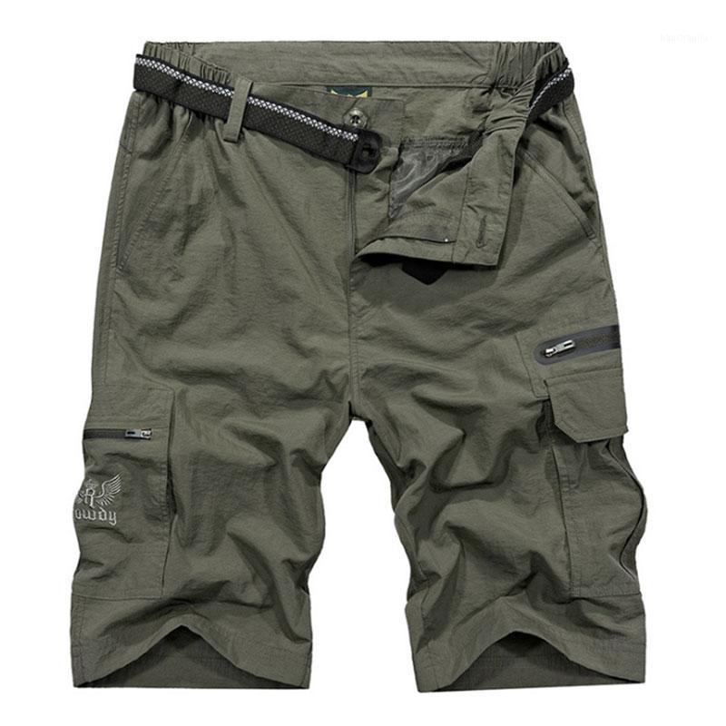 

Men's Summer Thin Shorts Pockets Outdoor Sports Half Trousers Breathable Hiking Wading Climbing Bermudas Hombre Deportivas -4XL1, Blue