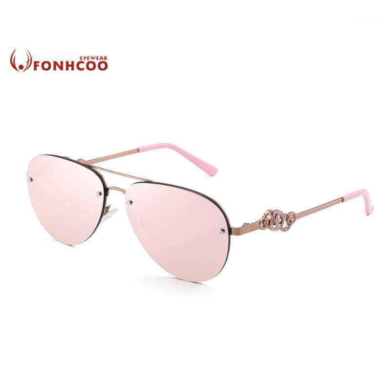 

FONHCOO vintage retro Aviation Metal Frame Quality Sunglasses Women Brand Design Male Sun Glasses Driving oculos feminino1