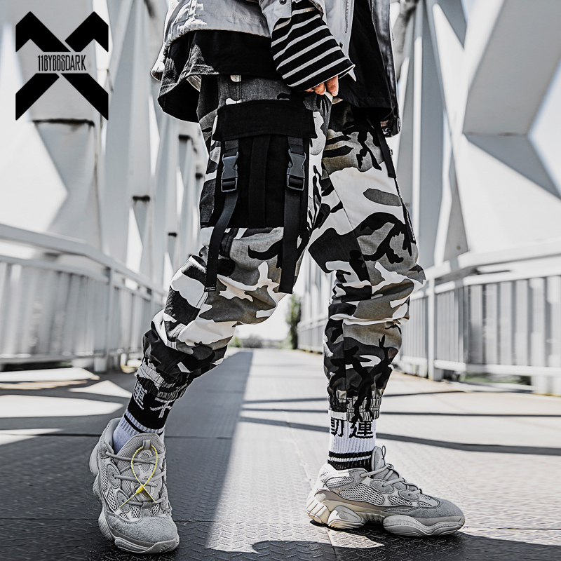 

11 BYBB'S DARK Men's Jogger Streetwear Tactics Cargo Pants Fashion Hip Hop Joggers Camouflage Pant Mens Sweat Pants DG423 T200706