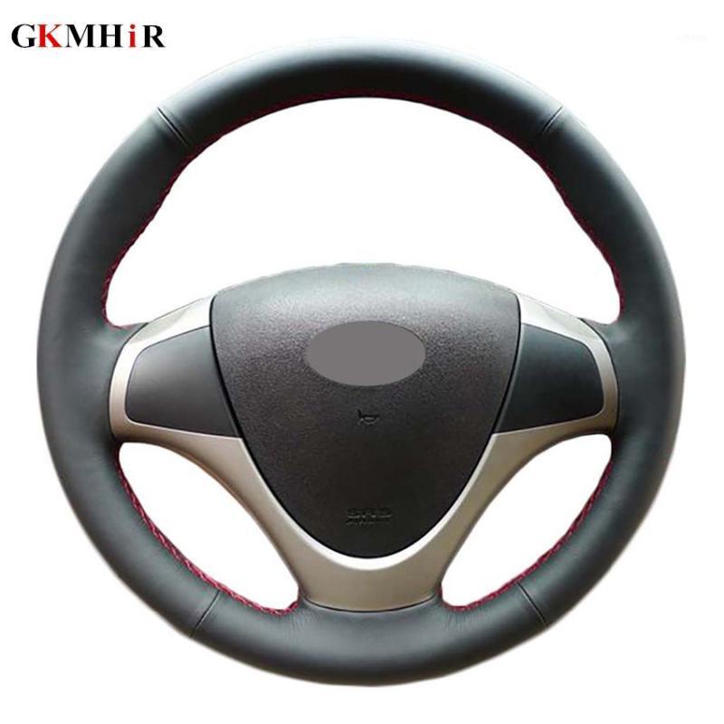 

Black PU Artificial Leather Hand-stitched Car Steering Wheel Cover for i30 20091