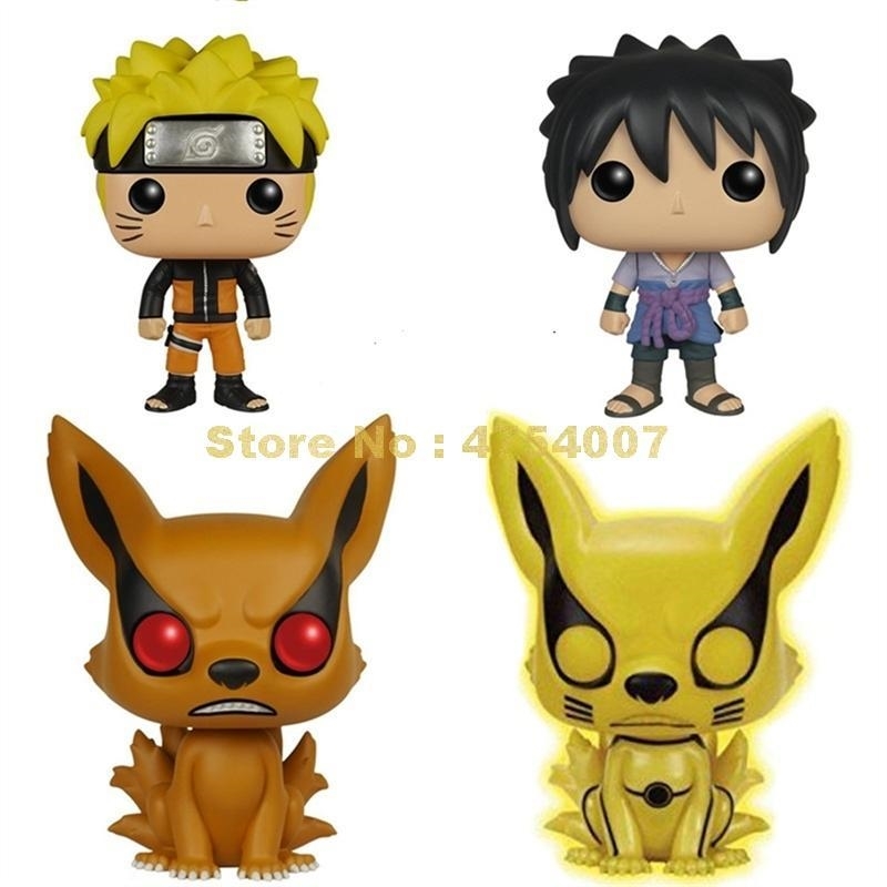 

anime naruto cute 71# uzumaki 72# sasuke 97# kyuubi 73# kurama action figures pvc collection model 10cm Toy Y200421