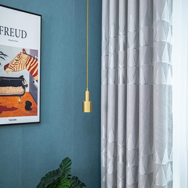

Modern Simple Jacquard Thickening and Shading Curtains for Living Dining Room Bedroom, Curtain