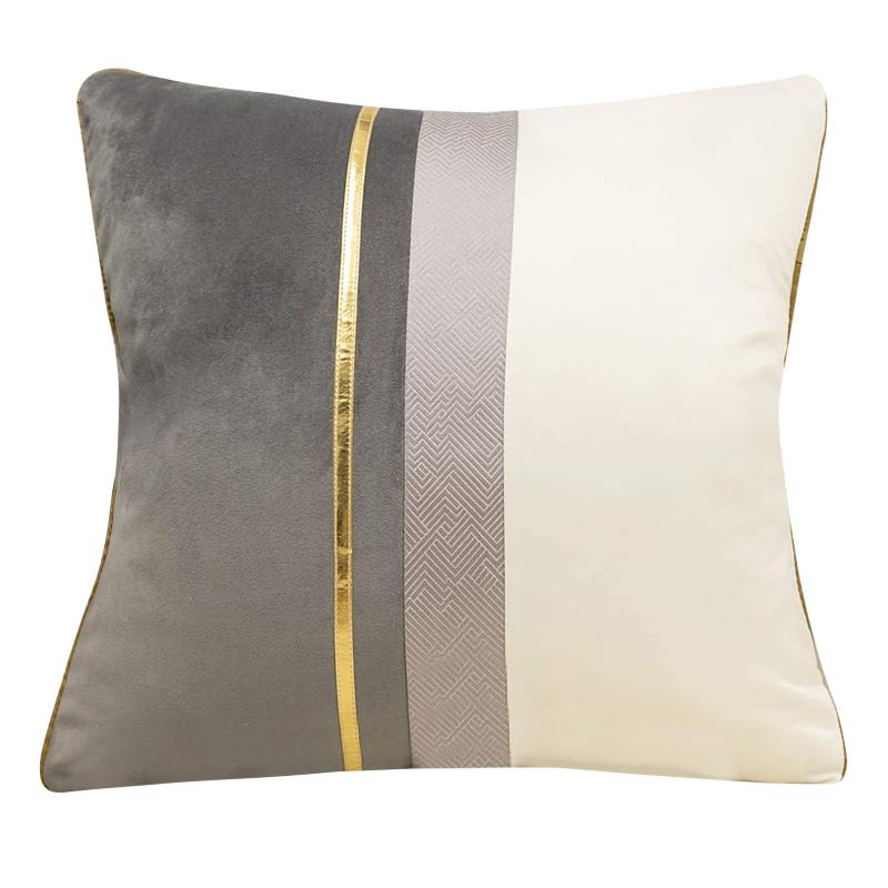 

Voorkeur Boutique Gestreepte Patchwork Fluwelen Kussenhoes Sofa Woonkamer Slaapkamer Auto Kussensloop 50*50Cm Gestreepte Patchwo