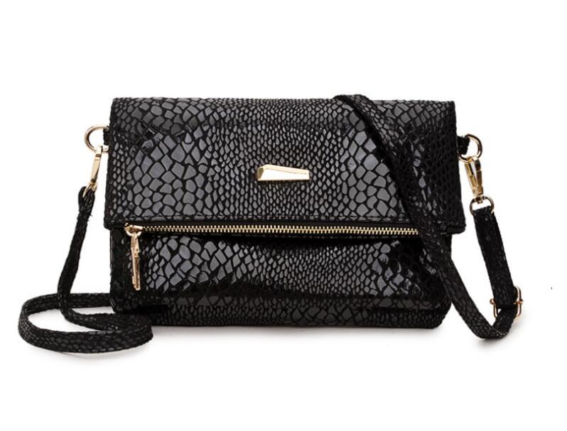 

Women Shoulder Bags Leather Cross body Purse Flap bags, Black
