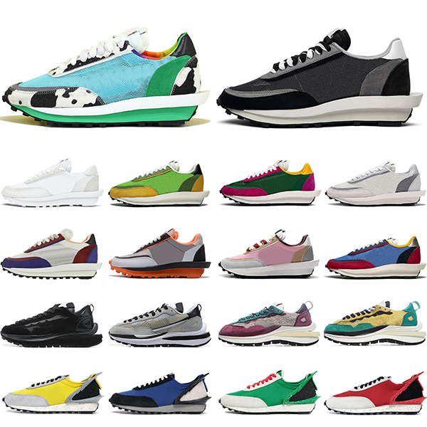 

LDV Waffle Men Women Running Shoes Chaussures Chunky Dunky NYC Pigeon Triple Black White Mens Sports Sneakers Size 36-45, #6 white grey 36-45